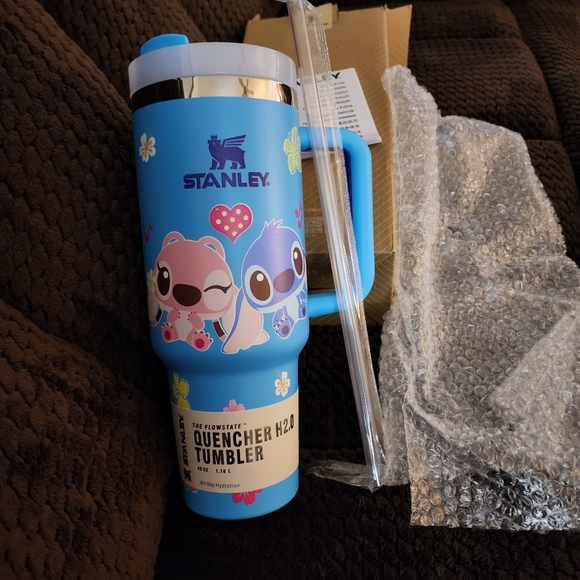 Stanley Blue Quencher H2.0 Tumbler with Fun Characters. Brand New!! - Picture 11 of 11